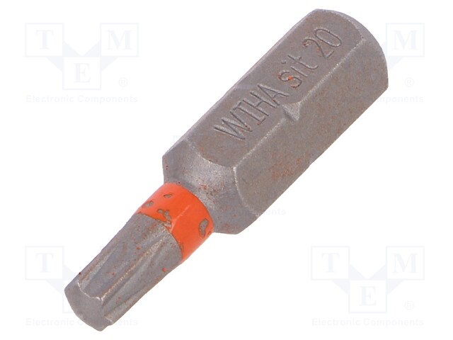 Screwdriver bit; SIT; 20; Overall len: 25mm; Series: STANDARD
