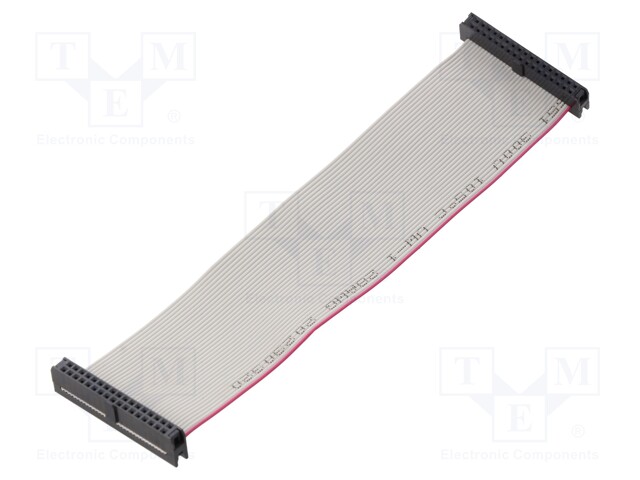 Ribbon cable with IDC connectors; 34x28AWG; Cable ph: 1mm; 0.15m
