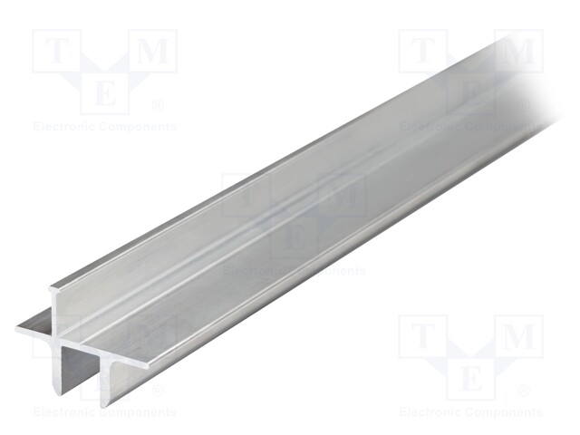 Profiles for LED modules; edge; natural; L: 2m; aluminium