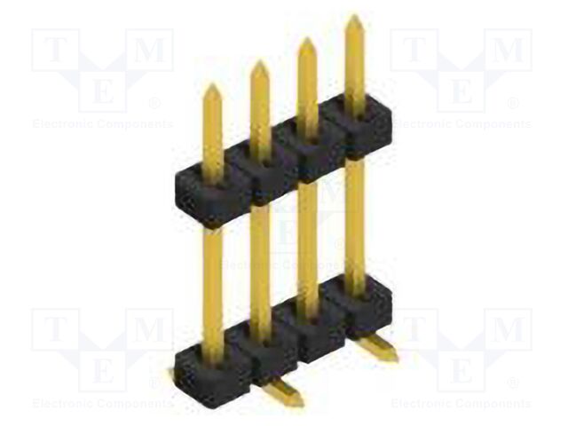 Connector: pin strips; pin header; male; PIN: 4; 2mm; SMT; 1x4; 100V
