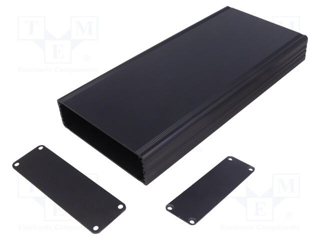 Enclosure: with panel; AKG; X: 105mm; Y: 220mm; Z: 30mm; aluminium