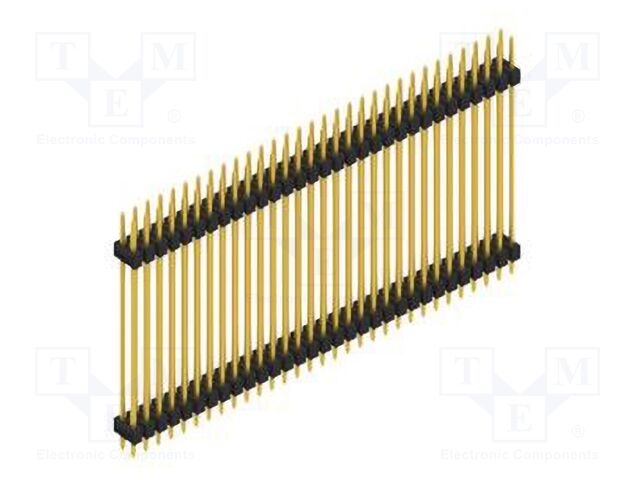 Connector: pin strips; pin header; male; PIN: 62; 2.54mm; THT; 2x31