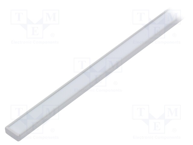 Profiles for LED modules; white; surface; white; L: 1m; aluminium