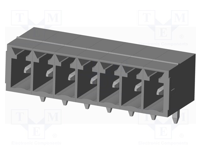 Connector: pluggable terminal block; socket; male; on PCBs