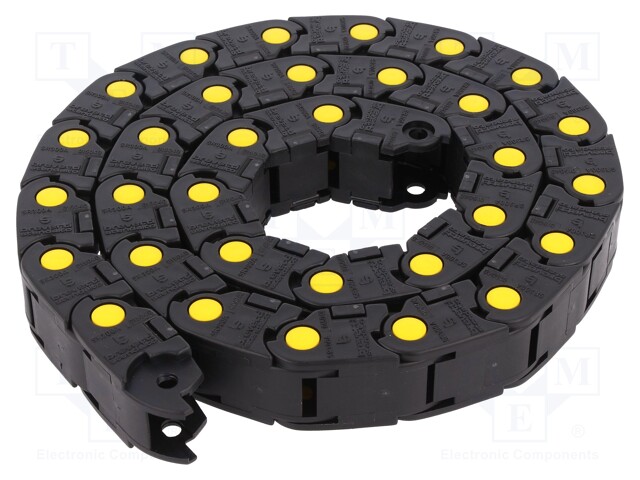 Cable chain; MEDIUM; Bend.rad: 80mm; L: 990mm; Int.height: 18mm