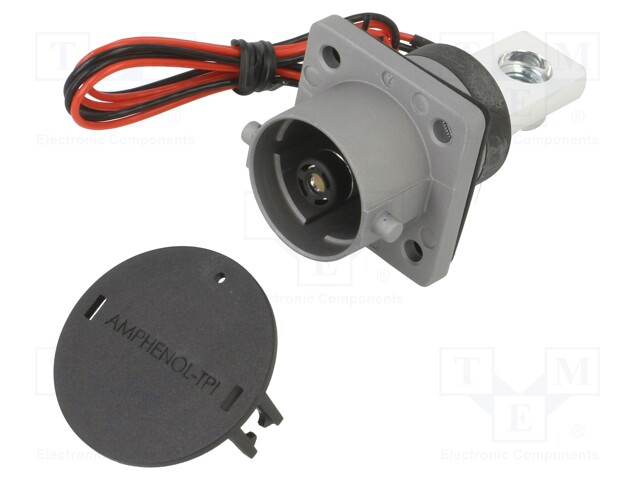 Connector: DC supply; female; screw; Mech.durability: 100cycles