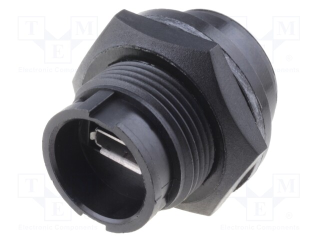 Socket; USB B micro; Data-Con-X; soldering; USB 2.0; IP67,IP68