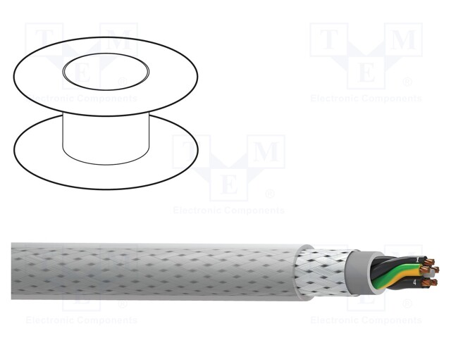 Wire; MACHFLEX 350SY; galwanized steel wire braid; PVC; 300/500V