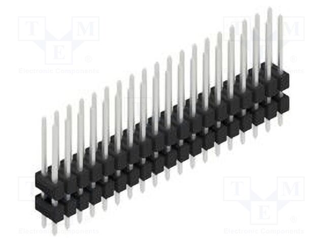 Connector: pin strips; pin header; male; PIN: 38; 2.54mm; THT; 2x19