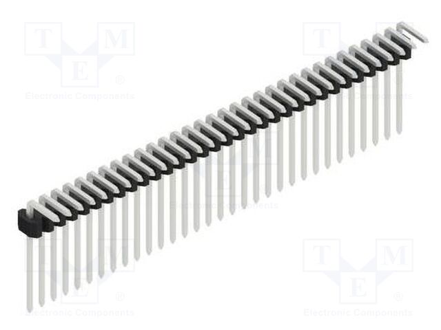 Connector: pin strips; pin header; male; PIN: 32; 1.27mm; THT; 1x32