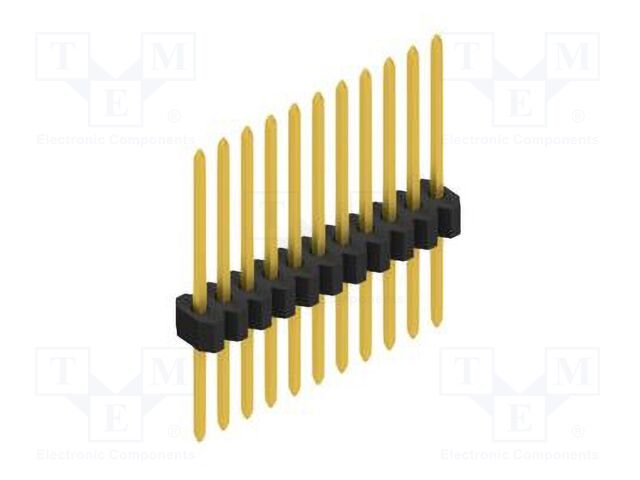 Connector: pin strips; pin header; male; PIN: 11; 1.27mm; THT; 1x11