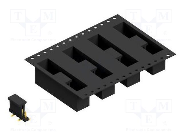 Connector: pin strips; pin header; male; PIN: 5; 2.54mm; SMT; 1x5