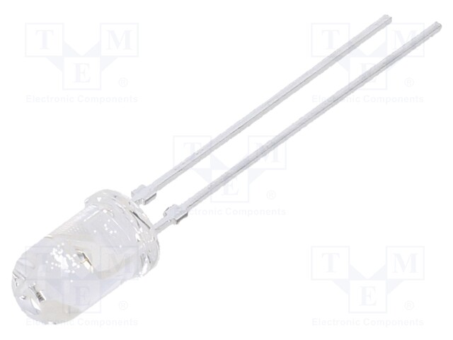IR transmitter; 5mm; T-1 3/4; 875nm; transparent; 24mW; 24°; THT