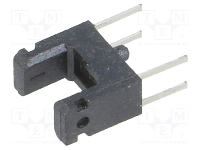 Sensor: photoelectric; through-beam (with slot); Mounting: THT