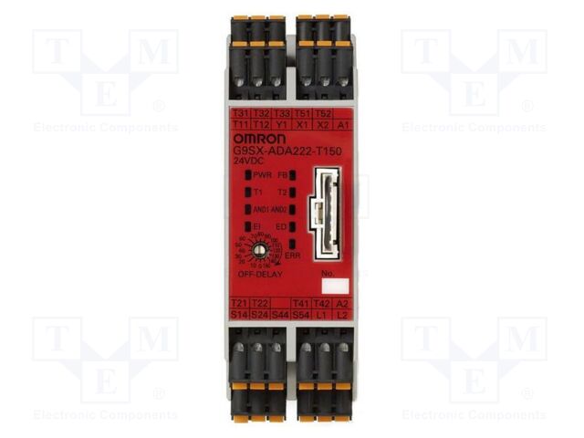 Module: extension; 24VDC; for DIN rail mounting; G9SX; -10÷55°C