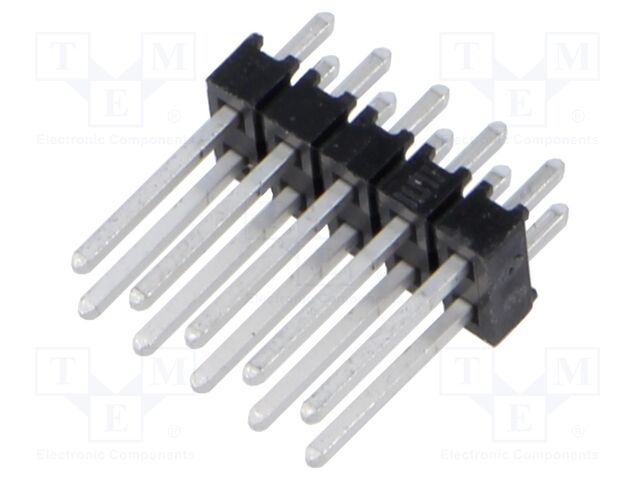Connector: pin strips; pin header; male; PIN: 10; straight; 2.54mm