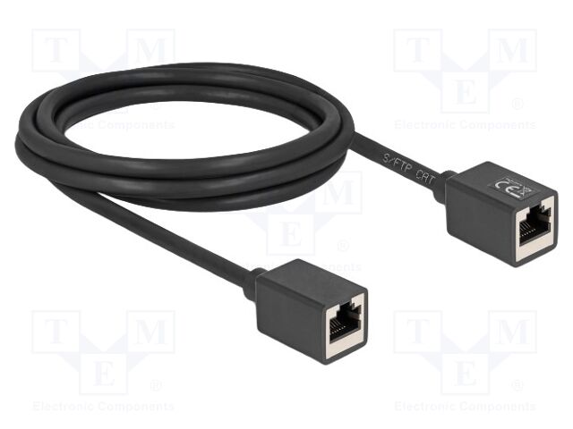 Extender Ethernet; S/FTP; Cat: 6a; RJ45 socket,both sides; 2m