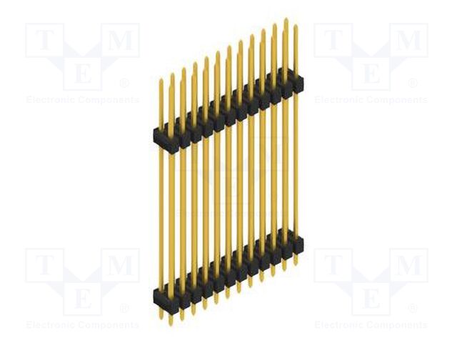Connector: pin strips; pin header; male; PIN: 24; 2.54mm; THT; 2x12
