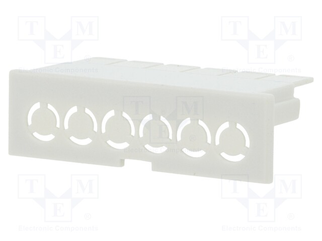 Terminals cover; for enclosures; grey