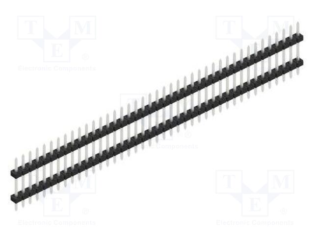Connector: pin strips; pin header; male; PIN: 41; 2mm; THT; 1x41