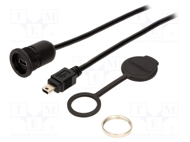 Adapter cable; USB B mini socket,USB B mini plug; 1310; USB 2.0