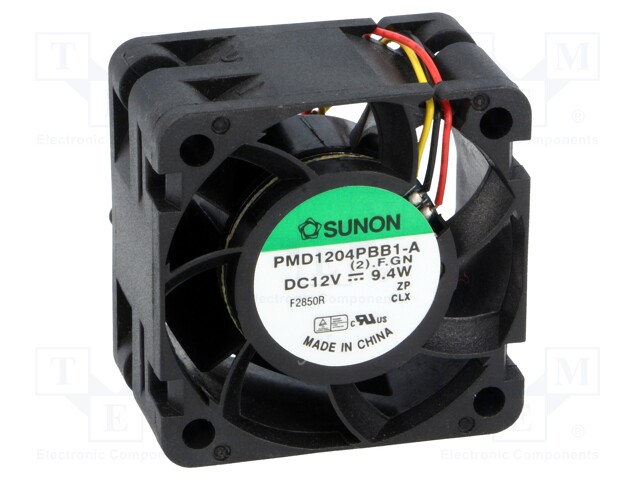 Fan: DC; axial; 12VDC; 40x40x24mm; 39.92m3/h; 55dBA; ball bearing