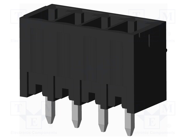 Connector: pluggable terminal block; socket; male; on PCBs