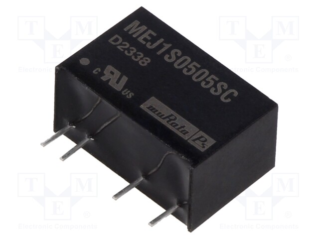 Converter: DC/DC; 1W; Uin: 4.5÷5.5V; Uout: 5VDC; Iout: 200mA; SIP