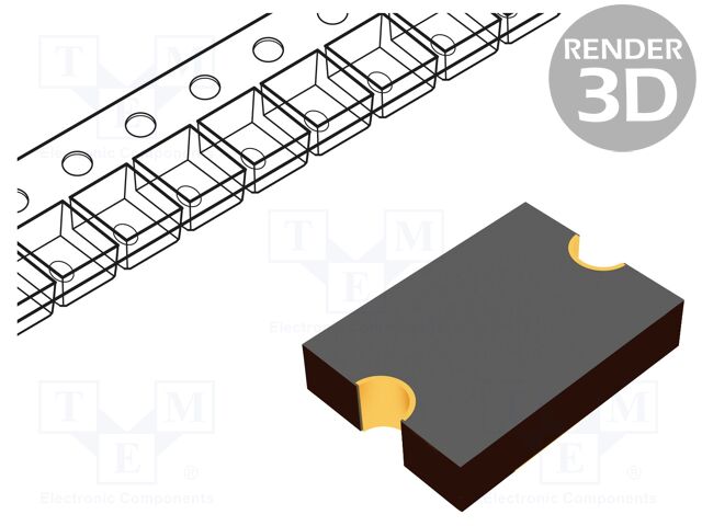 Fuse: PTC polymer; 500mA; 13.2V; 13.2VDC; SMD; Case: 1206; tinned