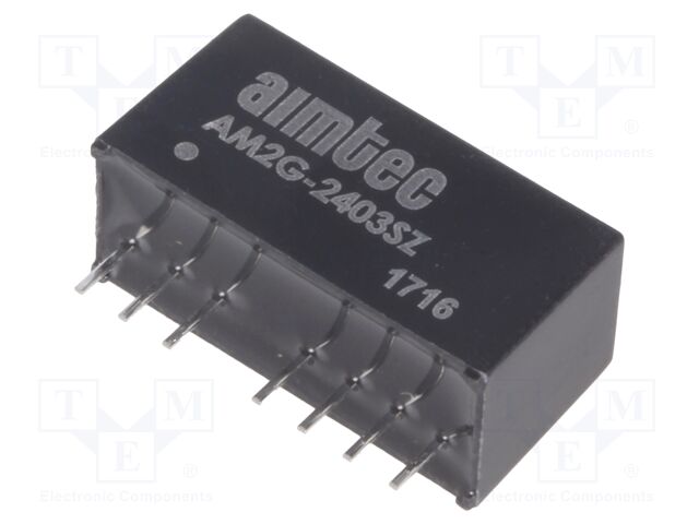 Converter: DC/DC; 2W; Uin: 18÷36V; 3.3VDC; Iout: 500mA; SIP8; 3.96g