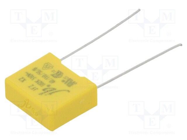 Capacitor: polypropylene; X2; 6.8nF; 10mm; ±10%; 13x11x5mm; 310VAC