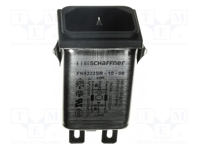 Connector: AC supply; socket; male; 10A; 250VAC; C14 (E); -25÷85°C
