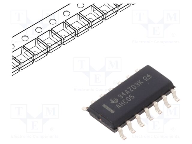 IC: digital; inverter,Schmitt trigger; Ch: 6; IN: 1; CMOS; SMD; 2uA