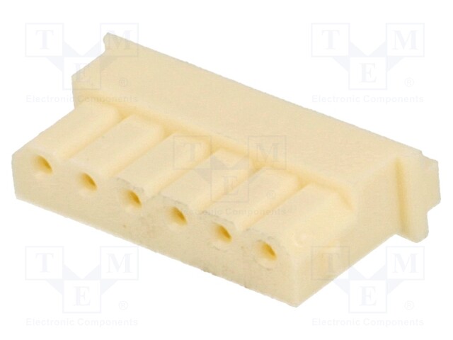 Plug; wire-board; female; A2506; 2.5mm; PIN: 6; w/o contacts; 250V