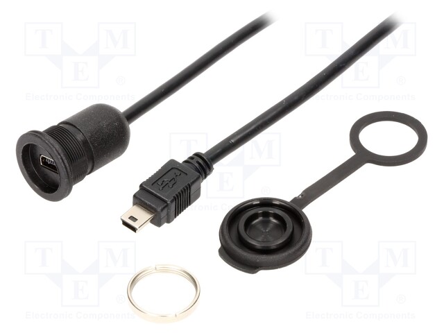 Adapter cable; USB B mini socket,USB B mini plug; 1310; USB 2.0