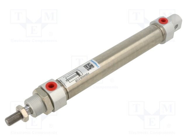 Round cylinder; Piston diam: 25mm; Piston stroke: 125mm; 1÷10bar