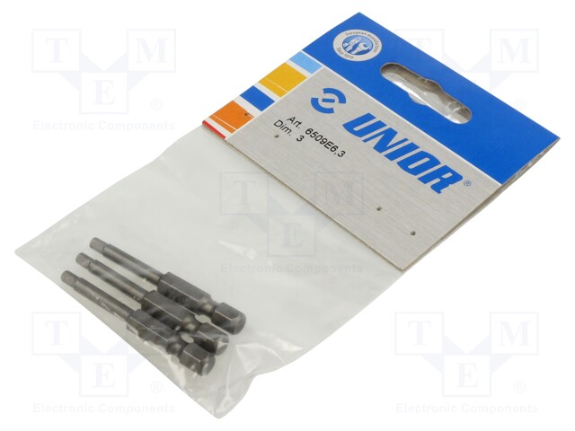Screwdriver bit; hex key; HEX 3mm; Overall len: 50mm