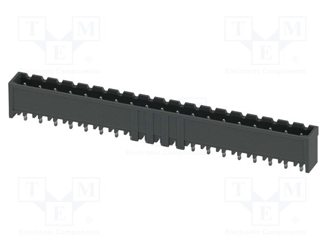 PCB headers, nominal cross section: 2.5 mm2, color: black, n