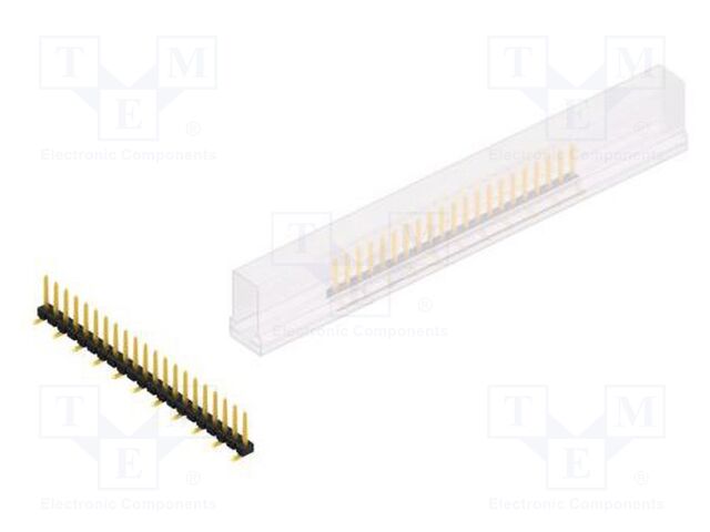 Connector: pin strips; pin header; male; PIN: 21; 2.54mm; SMT; 1x21