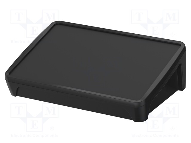 Enclosure: desktop; BoPad; X: 285mm; Y: 198mm; Z: 92.9mm; ABS; black