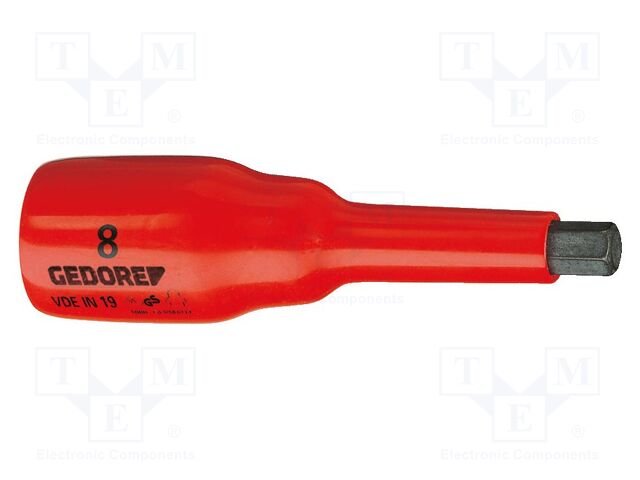 Socket; Kind of wrench: hex key,insulated,socket spanner; 1kV