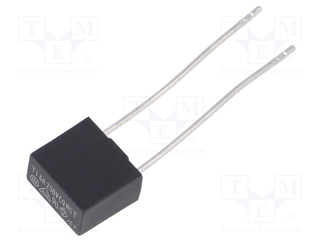 Fuse: fuse; 1.6A; 250VAC; 8,35x4,3x7,7mm; MST