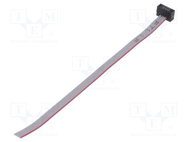 Ribbon cable with IDC connectors; Tape ph: 0.64mm; 101.6mm