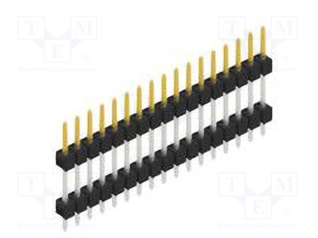 Connector: pin strips; pin header; male; PIN: 17; 2.54mm; THT; 1x17