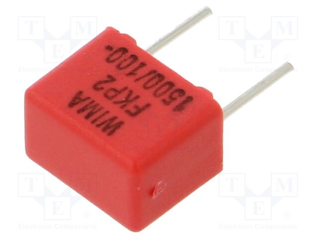 Capacitor: polypropylene; 1.5nF; 4.5x6x7.2mm; THT; ±5%; 5mm; 100VDC