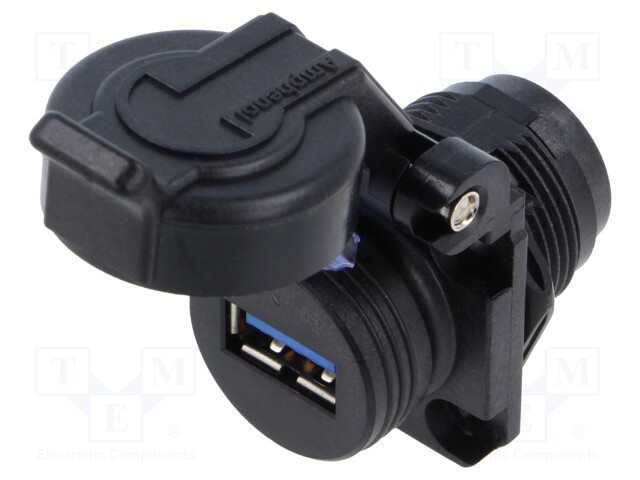 Composite access point USB3.2 Gen1 jam nut panel mount with