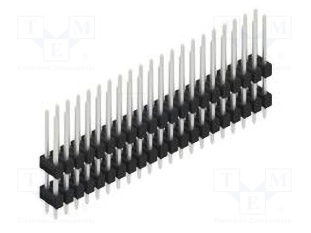 Connector: pin strips; pin header; male; PIN: 42; 2.54mm; THT; 2x21