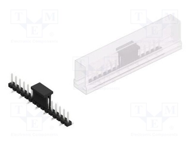Connector: pin strips; pin header; male; PIN: 15; 2.54mm; SMT; 1x15