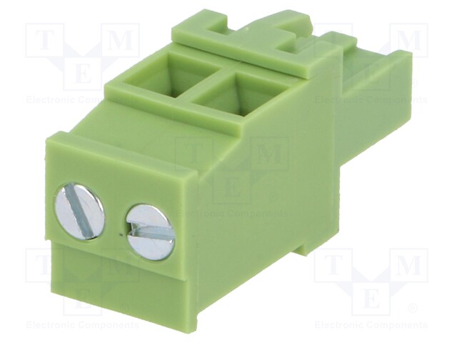 Pluggable terminal block; 5mm; ways: 2; angled 90°; plug; female