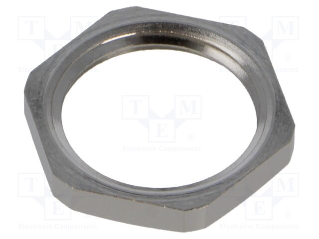 Nut; G1/2"; brass; Plating: nickel
